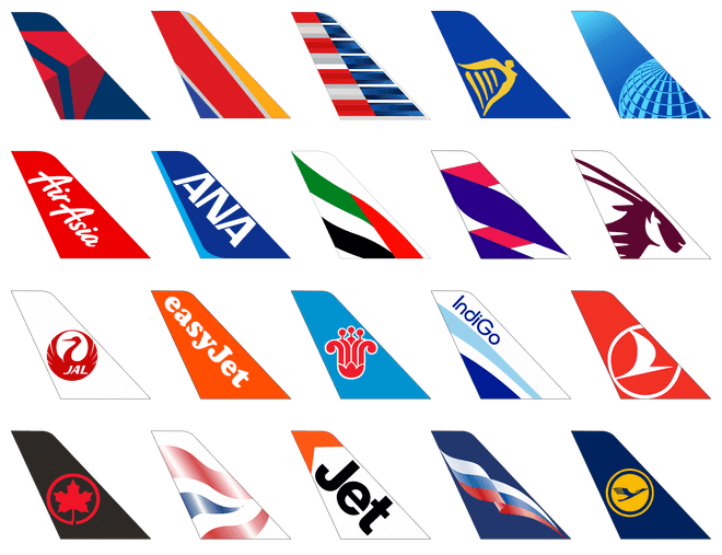 airline tail logos