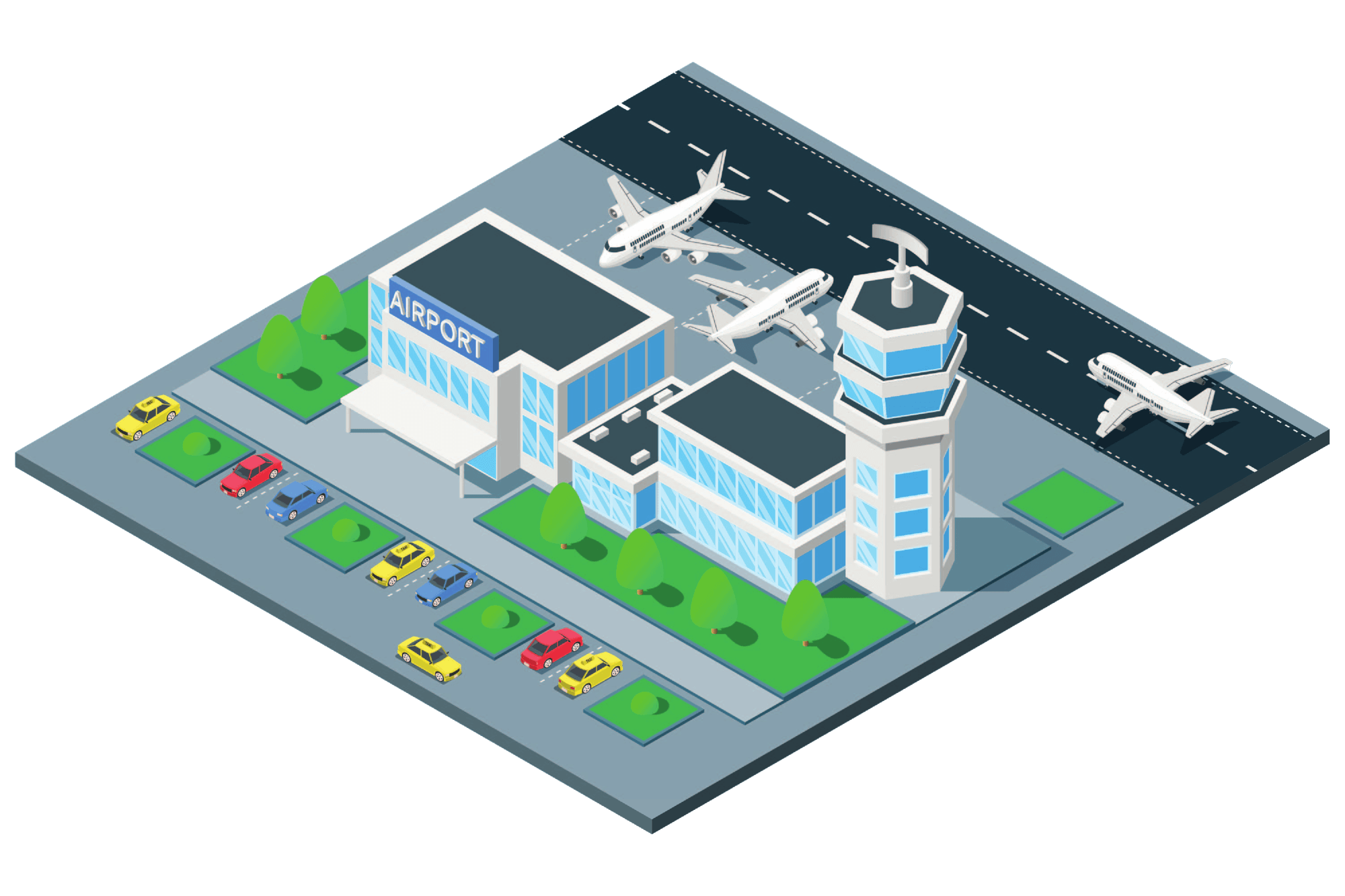 airport illustration
